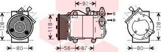 Van Wezel 1800K393 - Компресор, кондиціонер autozip.com.ua