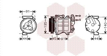 Van Wezel 1300K314 - Компресор, кондиціонер autozip.com.ua