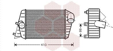 Van Wezel 17004252 - Интеркулер autozip.com.ua