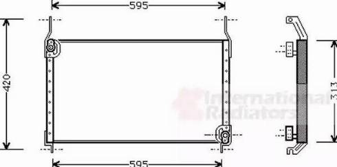 Van Wezel 17005172 - Конденсатор, кондиціонер autozip.com.ua