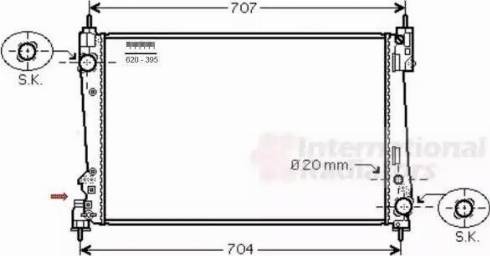 Van Wezel 17002401 - Радіатор, охолодження двигуна autozip.com.ua