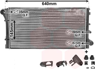 Van Wezel 17002292 - Радіатор, охолодження двигуна autozip.com.ua