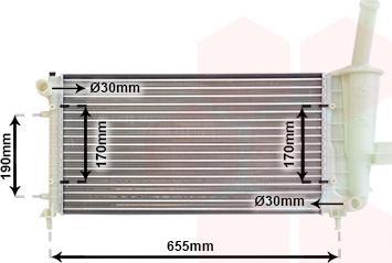 Van Wezel 17002281 - Радіатор, охолодження двигуна autozip.com.ua