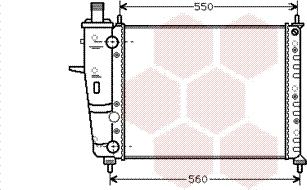 Van Wezel 17002230 - Радіатор, охолодження двигуна autozip.com.ua