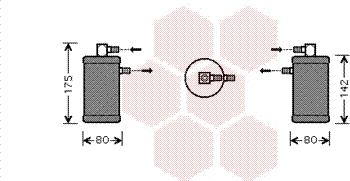 Van Wezel 1700D349 - Осушувач, кондиціонер autozip.com.ua