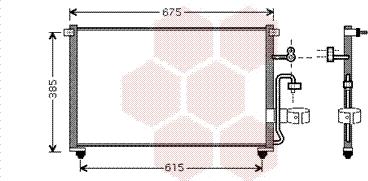 Van Wezel 81005063 - Конденсатор, кондиціонер autozip.com.ua