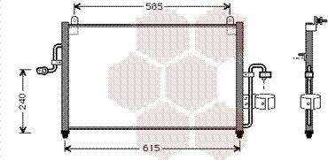 Van Wezel 81005011 - Конденсатор, кондиціонер autozip.com.ua