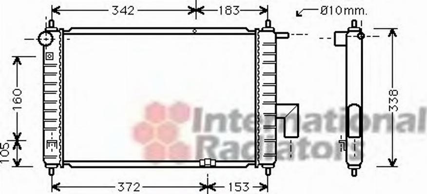 Van Wezel 81002072 - Радіатор, охолодження двигуна autozip.com.ua