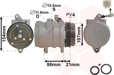 Van Wezel 8100K079 - Компресор, кондиціонер autozip.com.ua