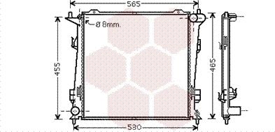 Van Wezel 83002098 - Радіатор, охолодження двигуна autozip.com.ua