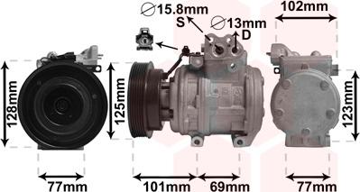 Van Wezel 8300K211 - Компресор, кондиціонер autozip.com.ua