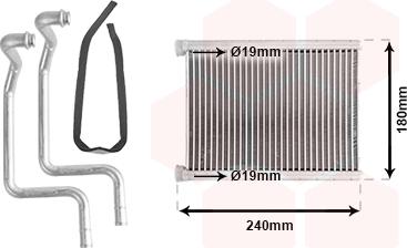 Van Wezel 82006330 - Теплообмінник, опалення салону autozip.com.ua