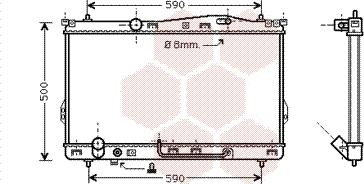 Van Wezel 82002078 - Радіатор, охолодження двигуна autozip.com.ua