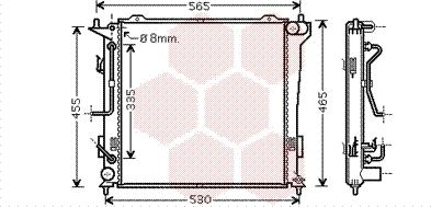 Van Wezel 82002182 - Радіатор, охолодження двигуна autozip.com.ua