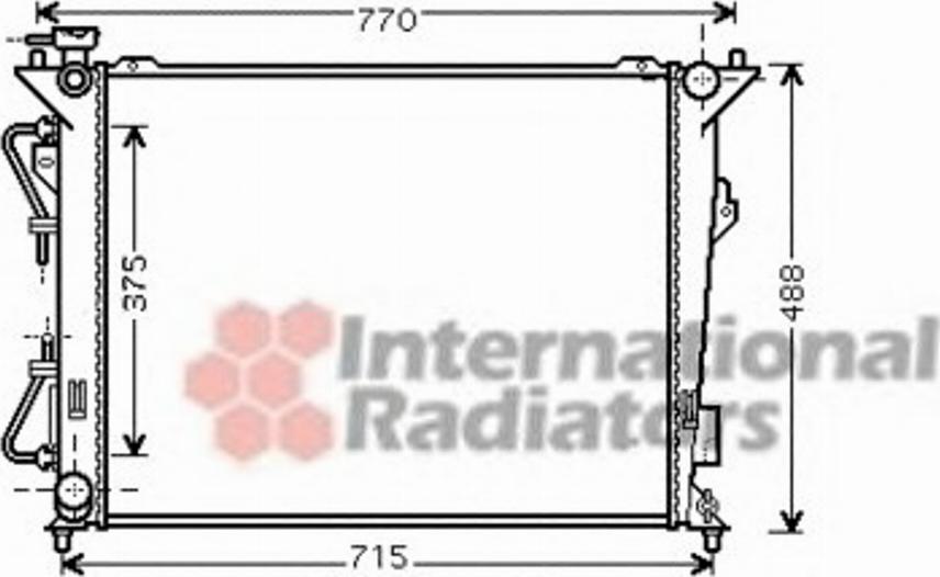 Van Wezel 82002172 - Радіатор, охолодження двигуна autozip.com.ua