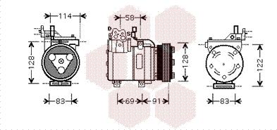 Van Wezel 8200K196 - Компресор, кондиціонер autozip.com.ua