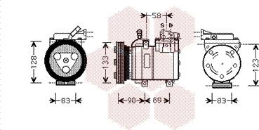 Van Wezel 8200K250 - Компресор, кондиціонер autozip.com.ua