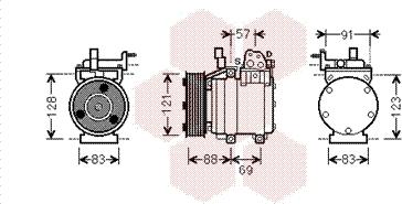 Van Wezel 8200K258 - Компресор, кондиціонер autozip.com.ua