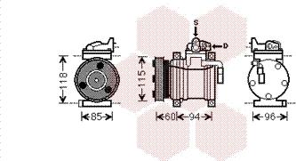 Van Wezel 8200K217 - Компресор, кондиціонер autozip.com.ua