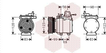 Van Wezel 8200K221 - Компресор, кондиціонер autozip.com.ua