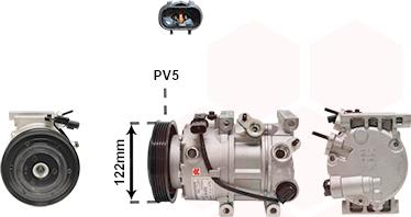Van Wezel 8201K715 - Компресор, кондиціонер autozip.com.ua