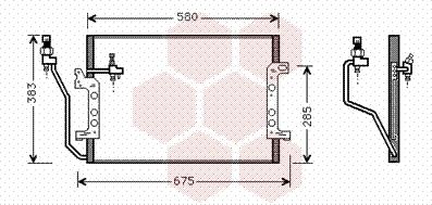 Van Wezel 30005330 - Конденсатор, кондиціонер autozip.com.ua