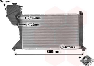 Van Wezel 30002300 - Радіатор, охолодження двигуна autozip.com.ua