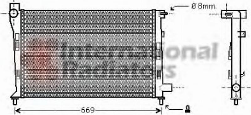 Van Wezel 30002281 - Радіатор, охолодження двигуна autozip.com.ua