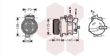 Van Wezel 3000K401 - Компресор, кондиціонер autozip.com.ua