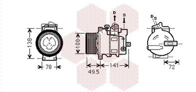 Van Wezel 3000K476 - Компресор, кондиціонер autozip.com.ua