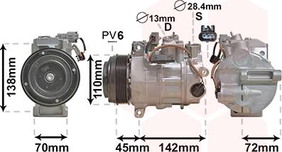 Van Wezel 3000K697 - Компресор, кондиціонер autozip.com.ua