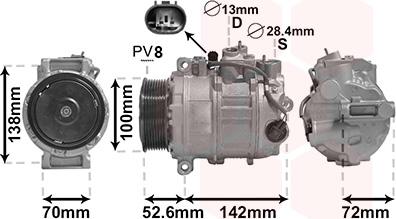 Van Wezel 3000K639 - Компресор, кондиціонер autozip.com.ua