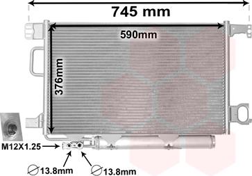 Van Wezel 30015360 - Конденсатор, кондиціонер autozip.com.ua