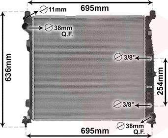 Van Wezel 30012704 - Радіатор, охолодження двигуна autozip.com.ua