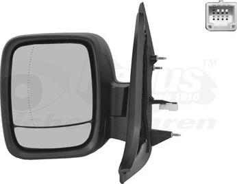 Van Wezel 3891807 - Зовнішнє дзеркало autozip.com.ua