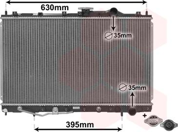 Van Wezel 32002087 - Радіатор, охолодження двигуна autozip.com.ua