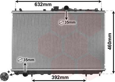 Van Wezel 32002142 - Радіатор, охолодження двигуна autozip.com.ua