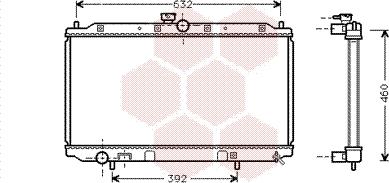 Van Wezel 32002111 - Радіатор, охолодження двигуна autozip.com.ua