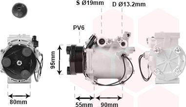 Van Wezel 3200K242 - Компресор, кондиціонер autozip.com.ua