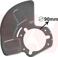 Van Wezel 3745374 - Відбивач, диск гальмівного механізму autozip.com.ua