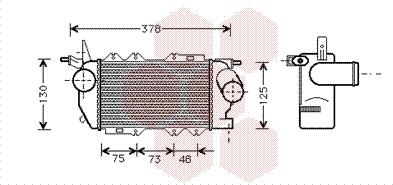 Van Wezel 37004270 - Интеркулер autozip.com.ua