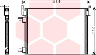 Van Wezel 37005587 - Конденсатор, кондиціонер autozip.com.ua