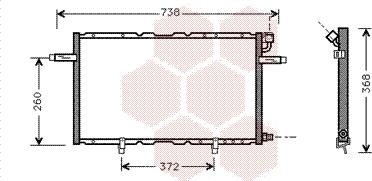 Van Wezel 37005297 - Конденсатор, кондиціонер autozip.com.ua