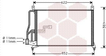 Van Wezel 37005231 - Конденсатор, кондиціонер autozip.com.ua