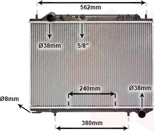 Van Wezel 37002441 - Радіатор, охолодження двигуна autozip.com.ua