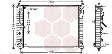 Van Wezel 37002434 - Радіатор, охолодження двигуна autozip.com.ua