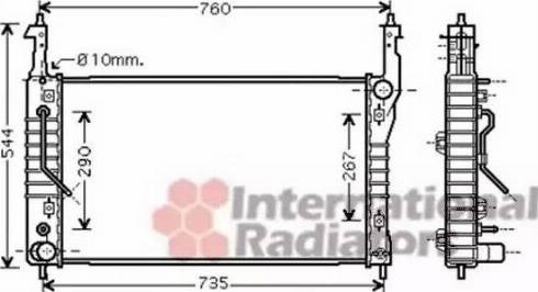 Van Wezel 37002424 - Радіатор, охолодження двигуна autozip.com.ua