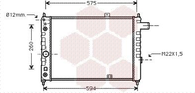 Van Wezel 37002051 - Радіатор, охолодження двигуна autozip.com.ua