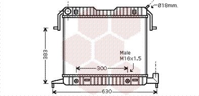 Van Wezel 37002086 - Радіатор, охолодження двигуна autozip.com.ua