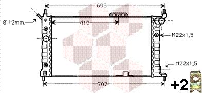 Van Wezel 37002169 - Радіатор, охолодження двигуна autozip.com.ua